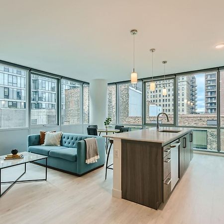 Sentral Michigan Avenue Aparthotel Chicago Phòng bức ảnh A model apartment