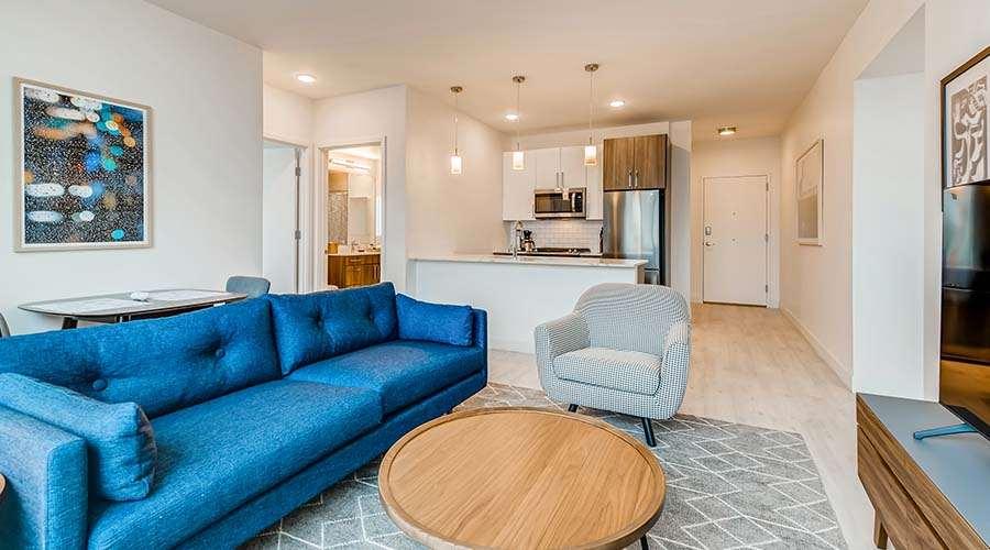 Sentral Michigan Avenue Aparthotel Chicago Phòng bức ảnh Interior of a typical apartment