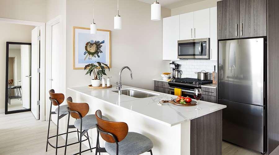 Sentral Michigan Avenue Aparthotel Chicago Ngoại thất bức ảnh Kitchen