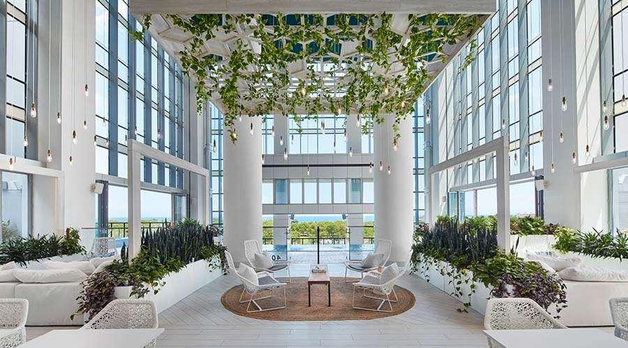 Sentral Michigan Avenue Aparthotel Chicago Nội địa bức ảnh The lobby of the building