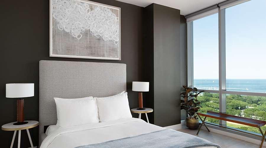 Sentral Michigan Avenue Aparthotel Chicago Phòng bức ảnh Bedroom