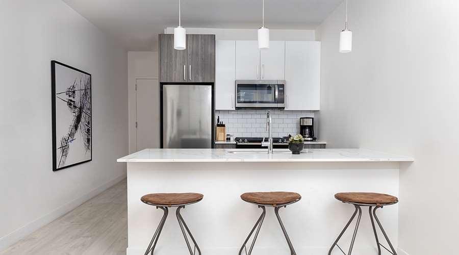 Sentral Michigan Avenue Aparthotel Chicago Ngoại thất bức ảnh Kitchen