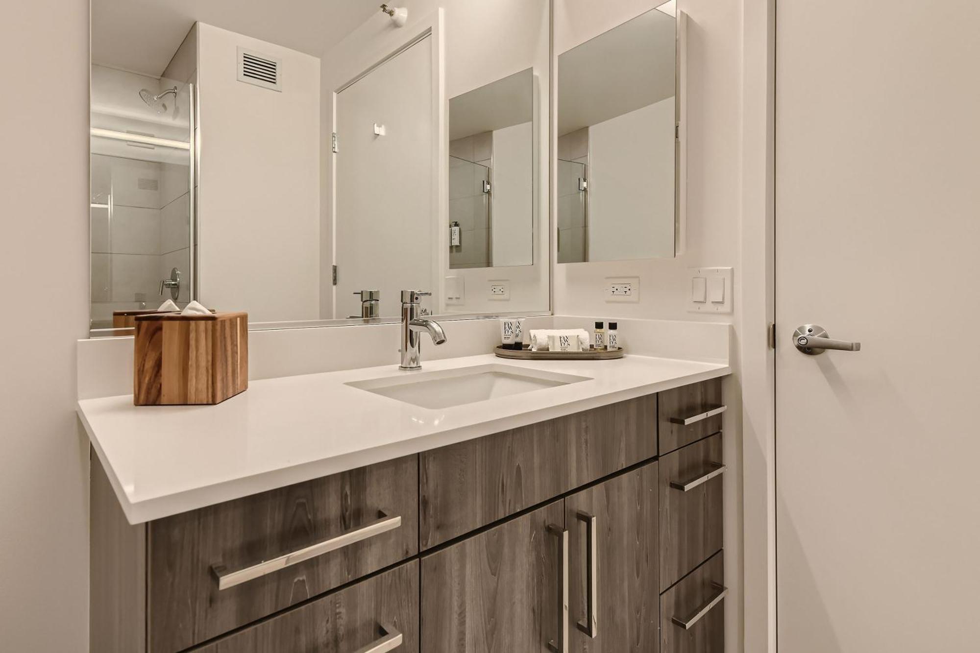 Sentral Michigan Avenue Aparthotel Chicago Phòng bức ảnh Bathroom